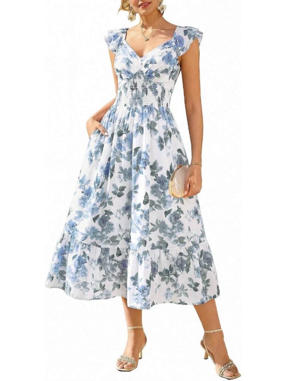 Floral Maxi Dress for Women | Summer Wedding Guest Outfit | Elegant & Stylish